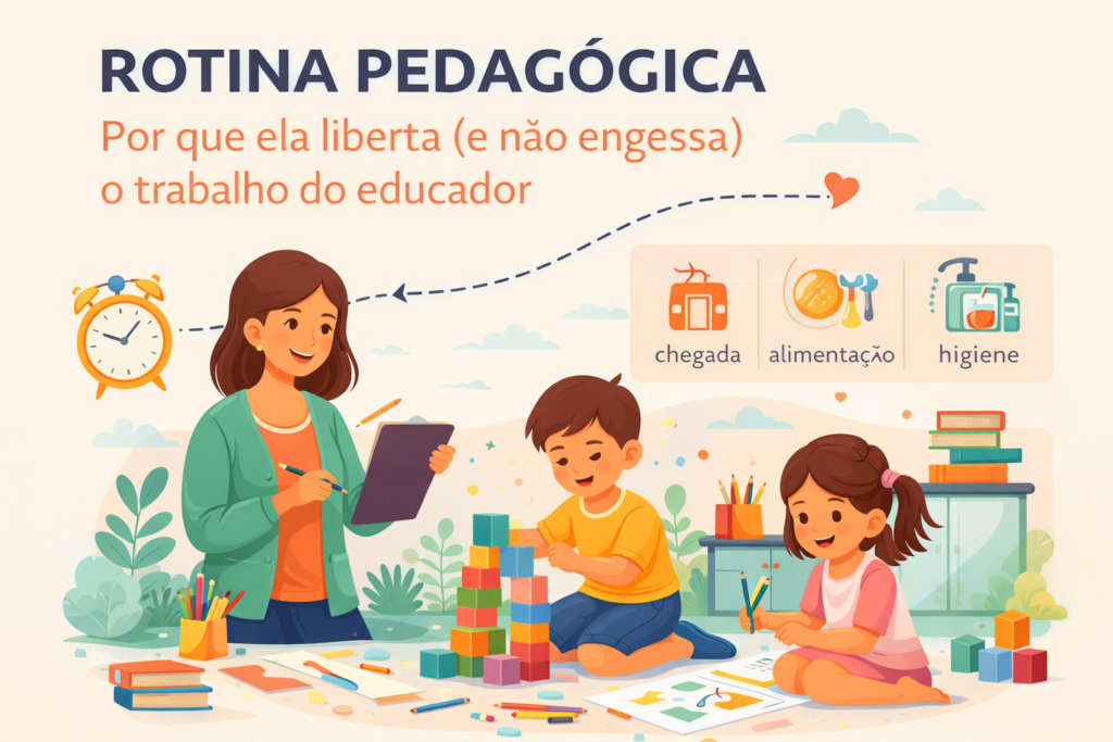 Rotina não é rigidez: como equilibrar organização e flexibilidade na educação infantil